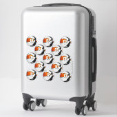 black orange basketball team stickers 13 athletes シール (スーツケース)
