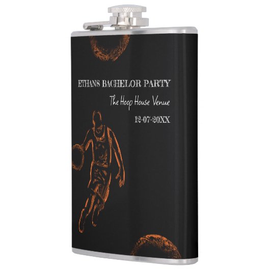 Black Orange Basketball themed party weekend フラスク (左)