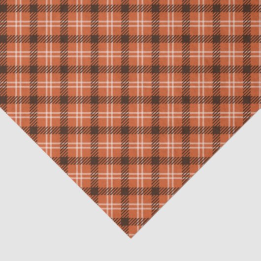 Black & Orange Gingham Tissue Paper 薄葉紙 (詳細)