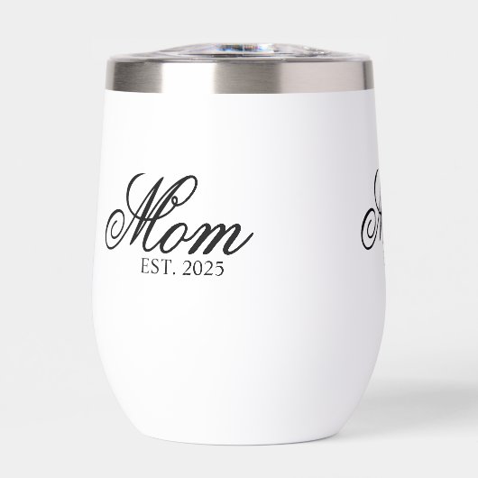 Black Ornate Script Established Mom (正面)