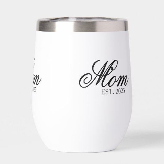 Black Ornate Script Established Mom (背面)