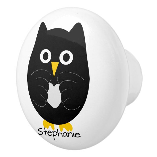 Black Owl Design Personalised セラミックノブ (右)