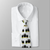 Black Owls Design Any Colour Background ネクタイ (タイ)