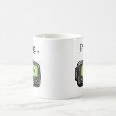 Black Pager Personalized Name Funny Gift Mug コーヒーマグカップ (中央)