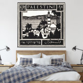 Black Palestine Poster キャンバスプリント (インサイチュ (寝室))
