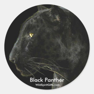 BLACK PANTHERスタンプ ラウンドシール