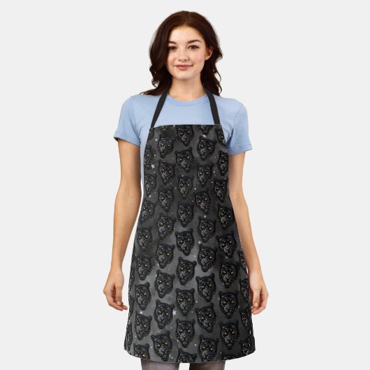 Black Panther エプロン (着用した状態)