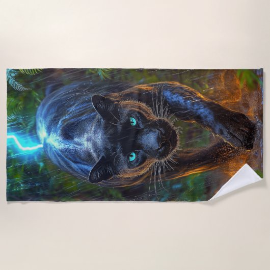 Black Panther ビーチタオル (正面)