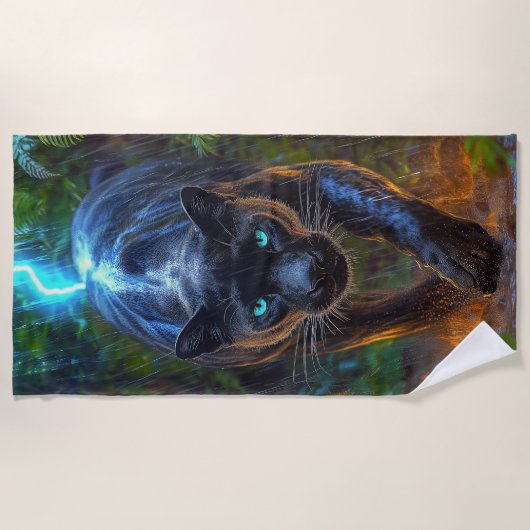 Black Panther ビーチタオル (正面)