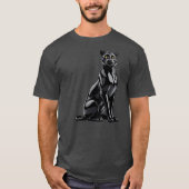Black panther and reflections of natural light. tシャツ (正面)