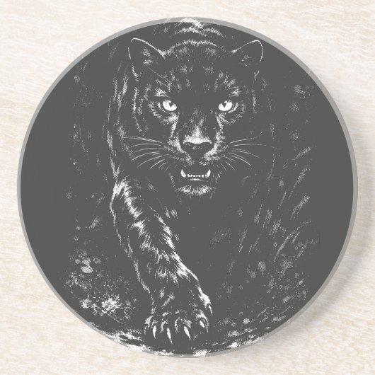 Black Panther — by BurnsInHell コースター (正面)