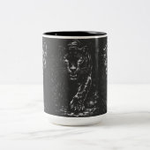 Black Panther — by BurnsInHell ツートーンマグカップ (中央)