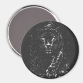 Black Panther — by BurnsInHell マグネット (正面/裏面)