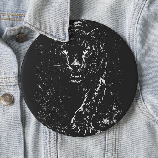 Black Panther — by BurnsInHell 缶バッジ (インサイチュ)