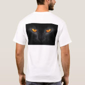 Black Panther Eyes Tシャツ (裏面)