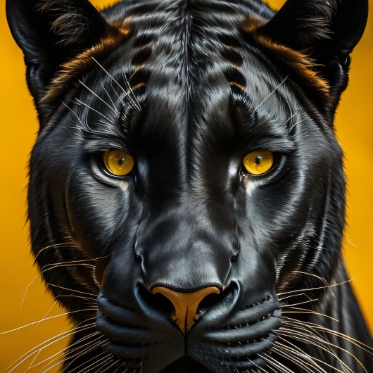 Black Panther, feline love, unique cat Panther 薄葉紙