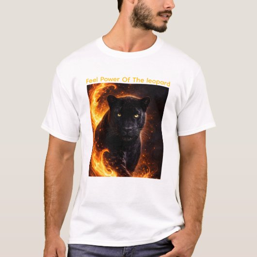 Black Panther Fire Power Tシャツ (正面)