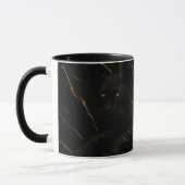 Black Panther Gold Marble Art マグカップ (左)