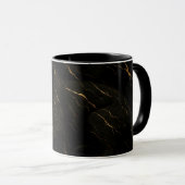 Black Panther Gold Marble Art マグカップ (正面右)