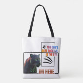 Black Panther Graphic "I'm Here"   トートバッグ (裏面)