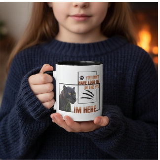 Black Panther Graphic "I'm Here"   マグカップ