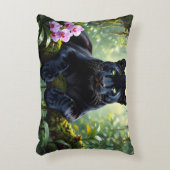 Black Panther in the Jungle アクセントクッション (正面(垂直))