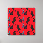 Black panther maximalist canvas print キャンバスプリント (正面)