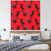 Black panther maximalist canvas print キャンバスプリント (インサイチュ (寝室))