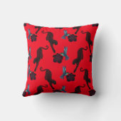 Black panther maximalist throw pillow クッション (裏面)