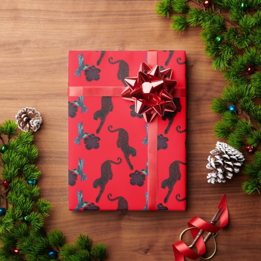 Black panther Maximalist Wrapping paper ラッピングペーパー (クリスマスギフト)