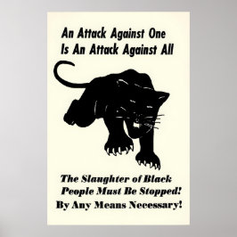 Black Panther Poster 'An Attack Against One Is An ポスター