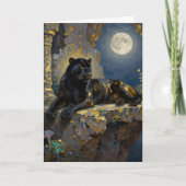 Black Panther Themed Happy Birthday カード (正面)