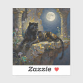 Black Panther under the Full Moon シール (シート)