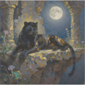 Black Panther under the Full Moon シール (正面)