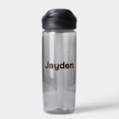 Black Panther under the Full Moon Personalized ウォーターボトル (背面)