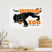 Black Panther Zoo 1937 WPA ポスター (キッチン)