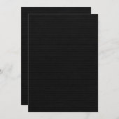 Black Paper Decorated Emboss ノートカード (正面/裏面)