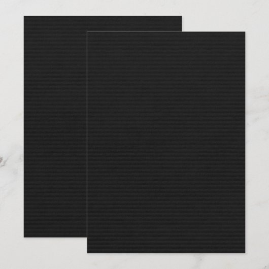 Black Paper Decorated Emboss ノートカード (正面/裏面)