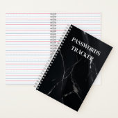 BLACK PASSWORDS TRACKER NOTEBOOK ノートブック (内側)