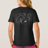 Black Paws in Sun-Drenched Alley Tシャツ (裏面)