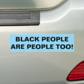 BLACK PEOPLE バンパーステッカー (車上)