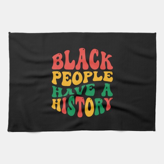 black_people_have_a_history_01 キッチンタオル (横)