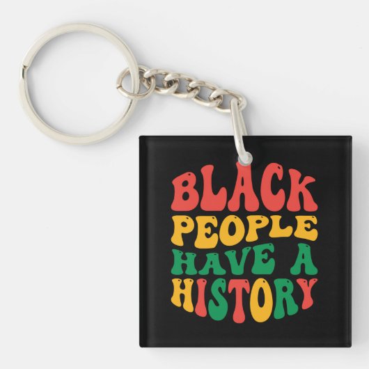 black_people_have_a_history_01 キーホルダー (正面)