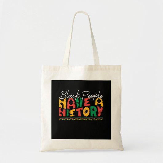 black_people_have_a_history_02 トートバッグ (正面)