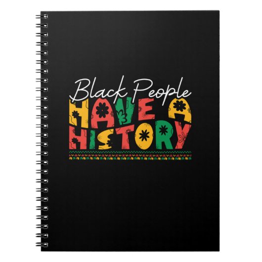 black_people_have_a_history_02 ノートブック (正面)