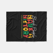 black_people_have_a_history_02 フリースブランケット (正面(横))