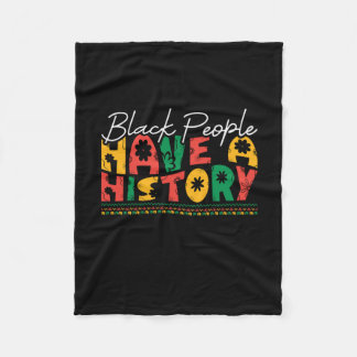 black_people_have_a_history_02 フリースブランケット
