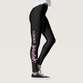 Black Personalized Leggings Spread Kindness レギンス (右)