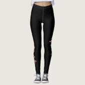 Black Personalized Leggings Spread Kindness レギンス (正面)