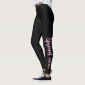 Black Personalized Leggings Spread Kindness レギンス (左)